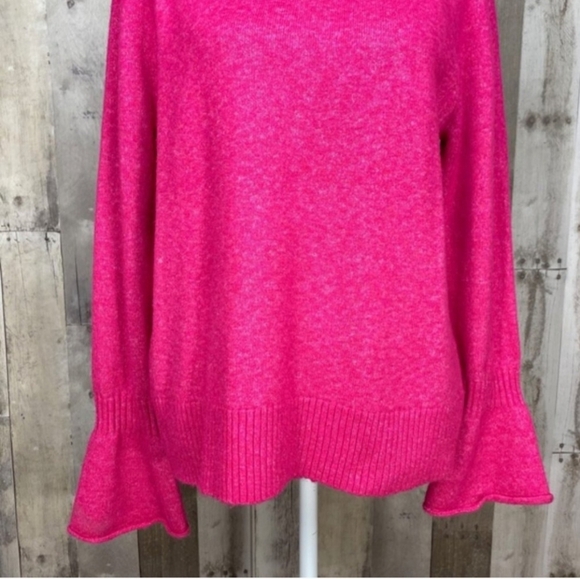 LOFT Vibrant Pink Cowl Neck Sweater - Picture 11 of 11
